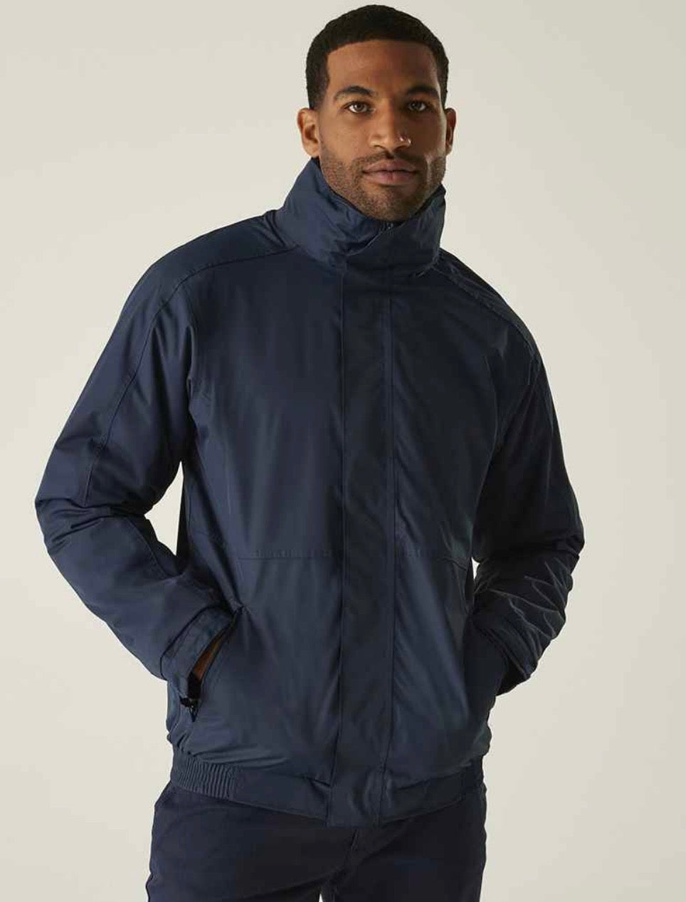 Men’s Navy Waterproof Bomber Jacket